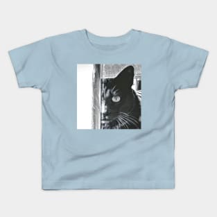 PHOTOGRAPHY CAT BLACK Kids T-Shirt